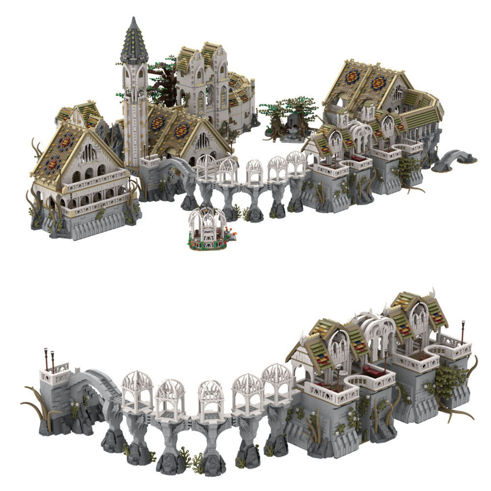 MOC-62284 Last Homely House Deep Valley Sanctuary Settlement 21067 Parts-ZITIANYOUBUILD