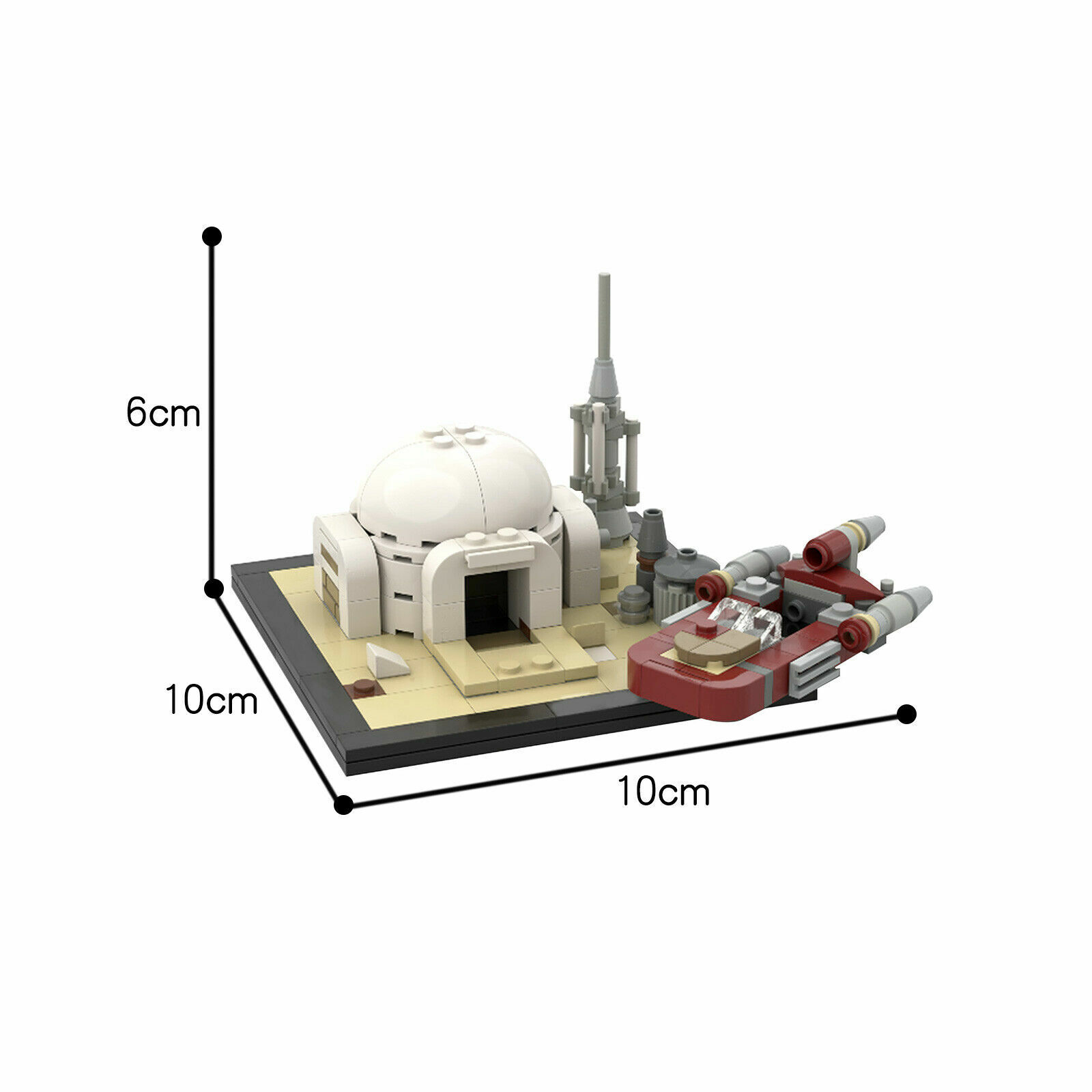 C5950 Luke Skywalker' Hut and Speeder on Tatooine 178 Parts from Film-ZITIANYOUBUILD