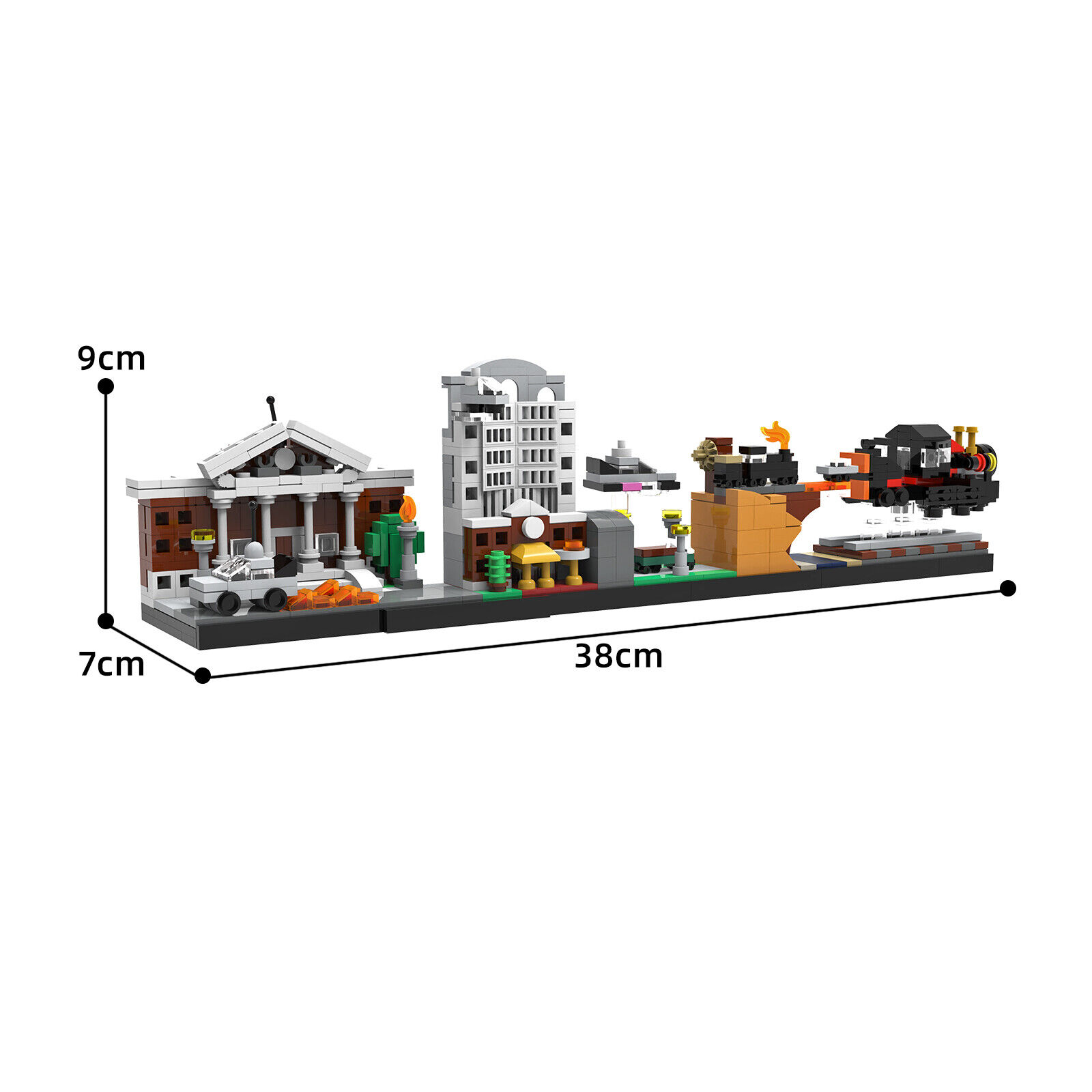 MOC-19767 Skyline Architecture Series Building with Iconic Vehicle | Toys Set-ZITIANYOUBUILD