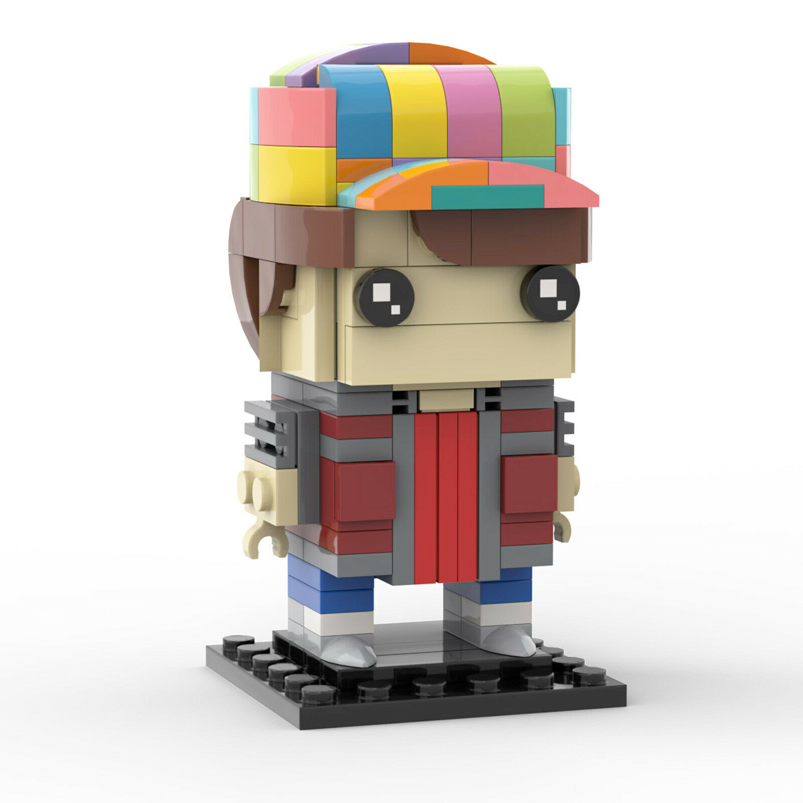 Custom MOC: C6222 Marty McFly Model 160 Parts from Movie Gift for Christmas-ZITIANYOUBUILD