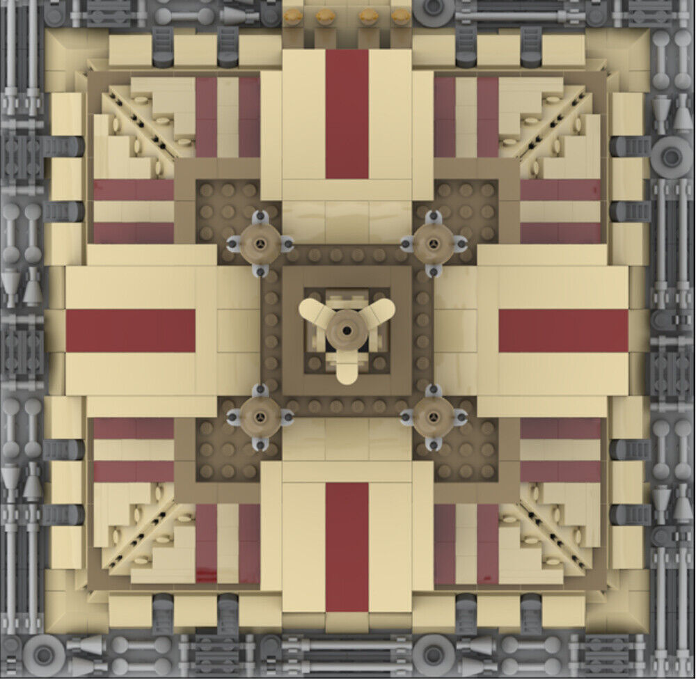 MOC-149512 Temple Model with Interior, Removable Roof and Wall Panels 2113 Parts-ZITIANYOUBUILD