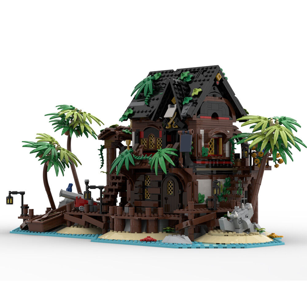 MOC-72271 3519 Parts Island Tavern Modification for 21322 & 31109 Building Set-ZITIANYOUBUILD