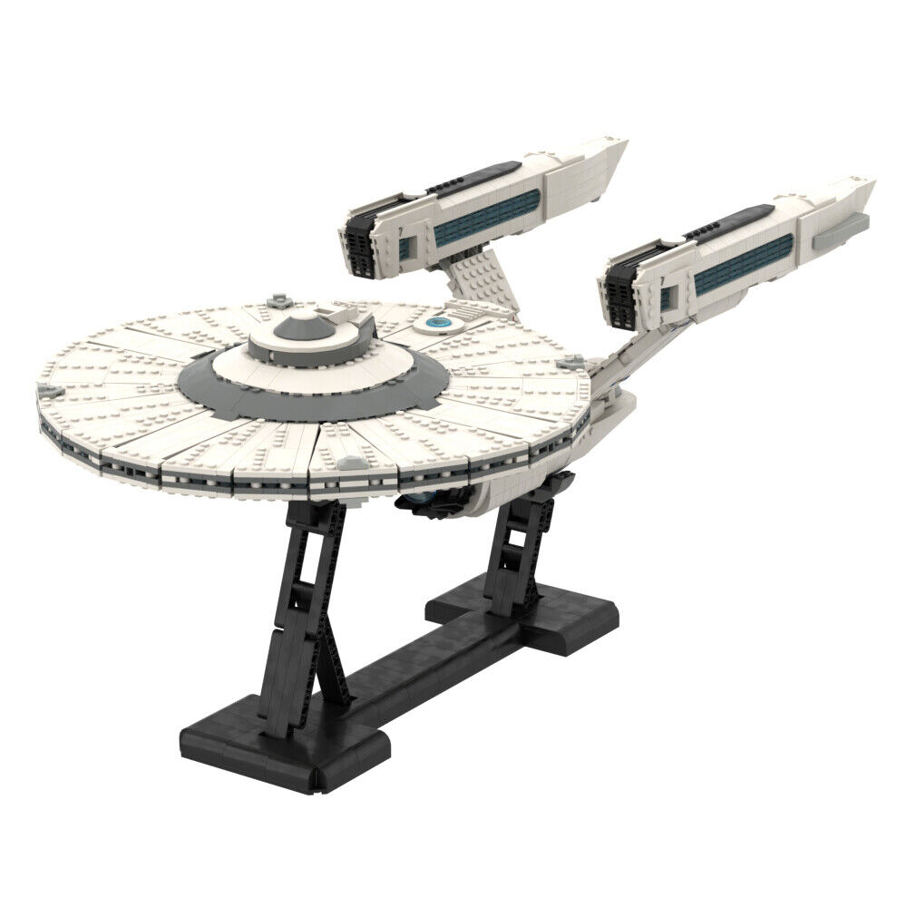Custom MOC: C6013 Spacecraft Spaceship with Display Stand 2830 Parts-ZITIANYOUBUILD