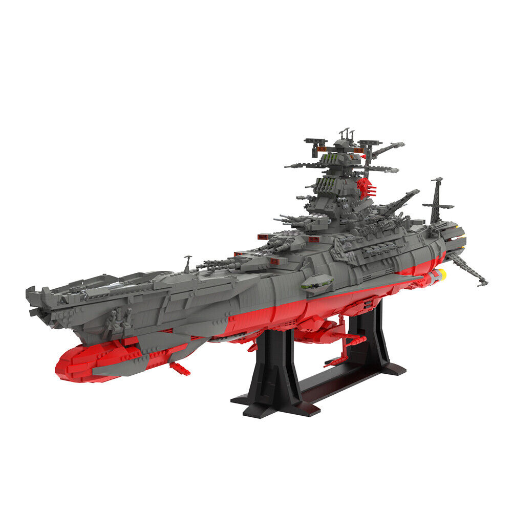 C7663 Space Ship Boat Model with Display Stand 5325 Parts from Anime Series-ZITIANYOUBUILD