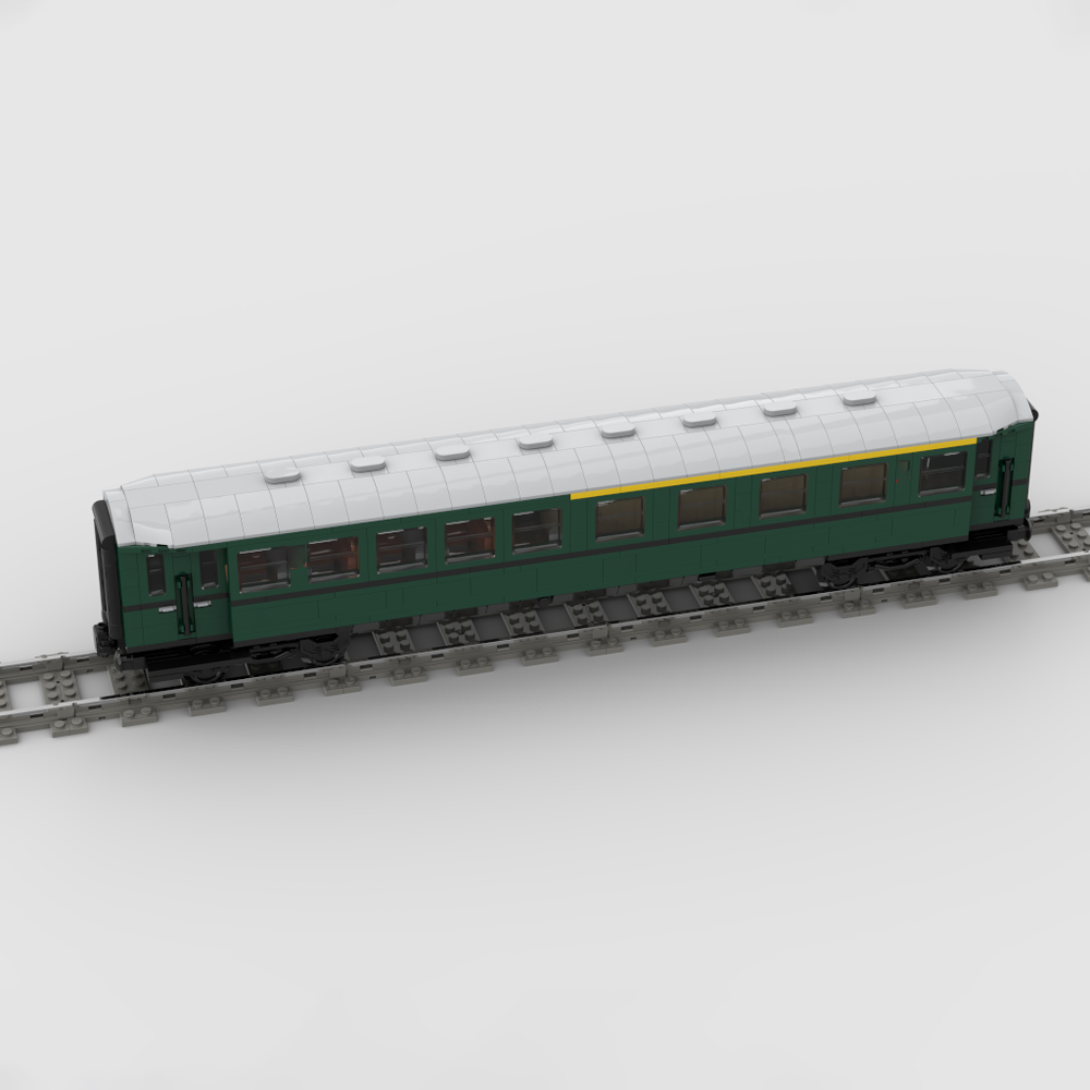 Custom MOC-183351 The Coach AB4ümle Era III Of The Deutsche Reichsbahn 909 PCS