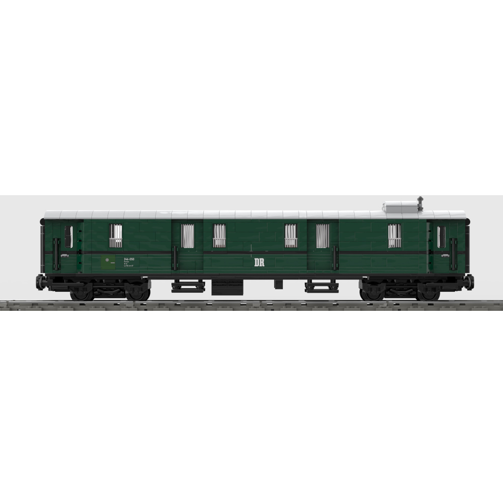 Custom MOC-183352 Baggage Waggon Pw4üe Of The Deutsche Reichsbahn Toys 912 Parts