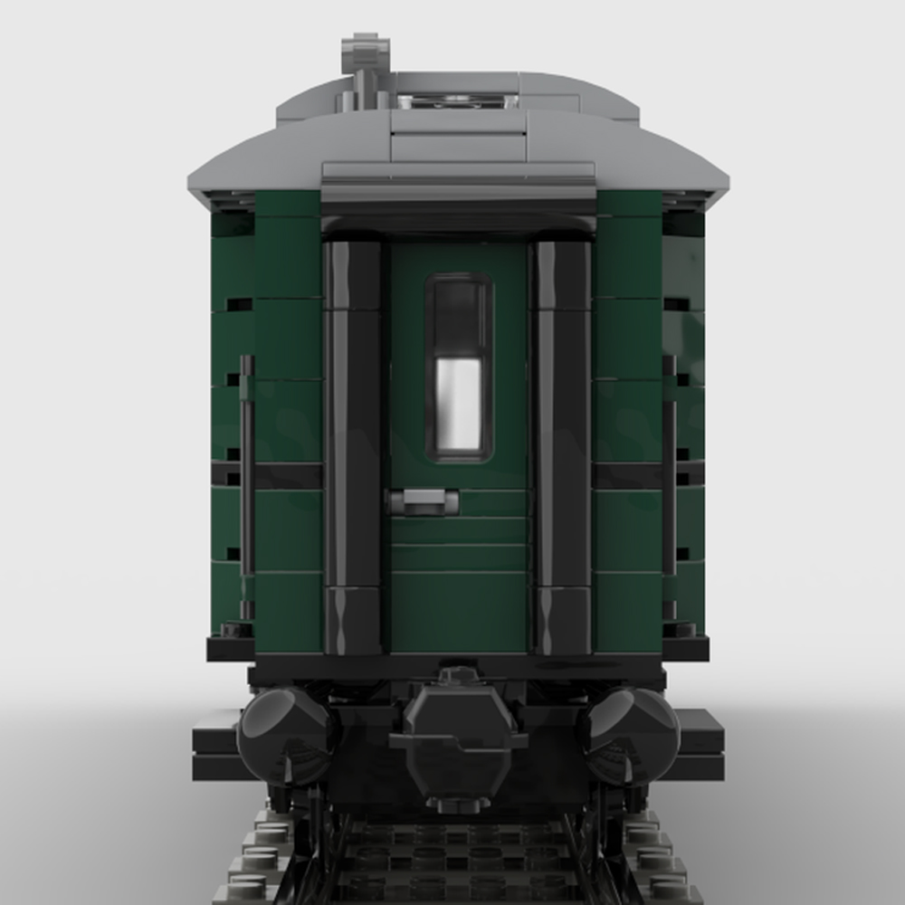 Custom MOC-183352 Baggage Waggon Pw4üe Of The Deutsche Reichsbahn Toys 912 Parts