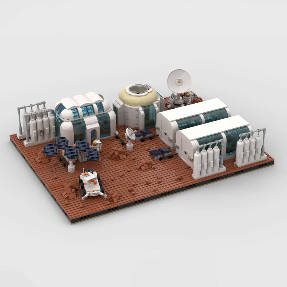 MOC-98720 5-in-1 Modular Mars Base Diorama Model Building Toys Set 1807 Parts-ZITIANYOUBUILD
