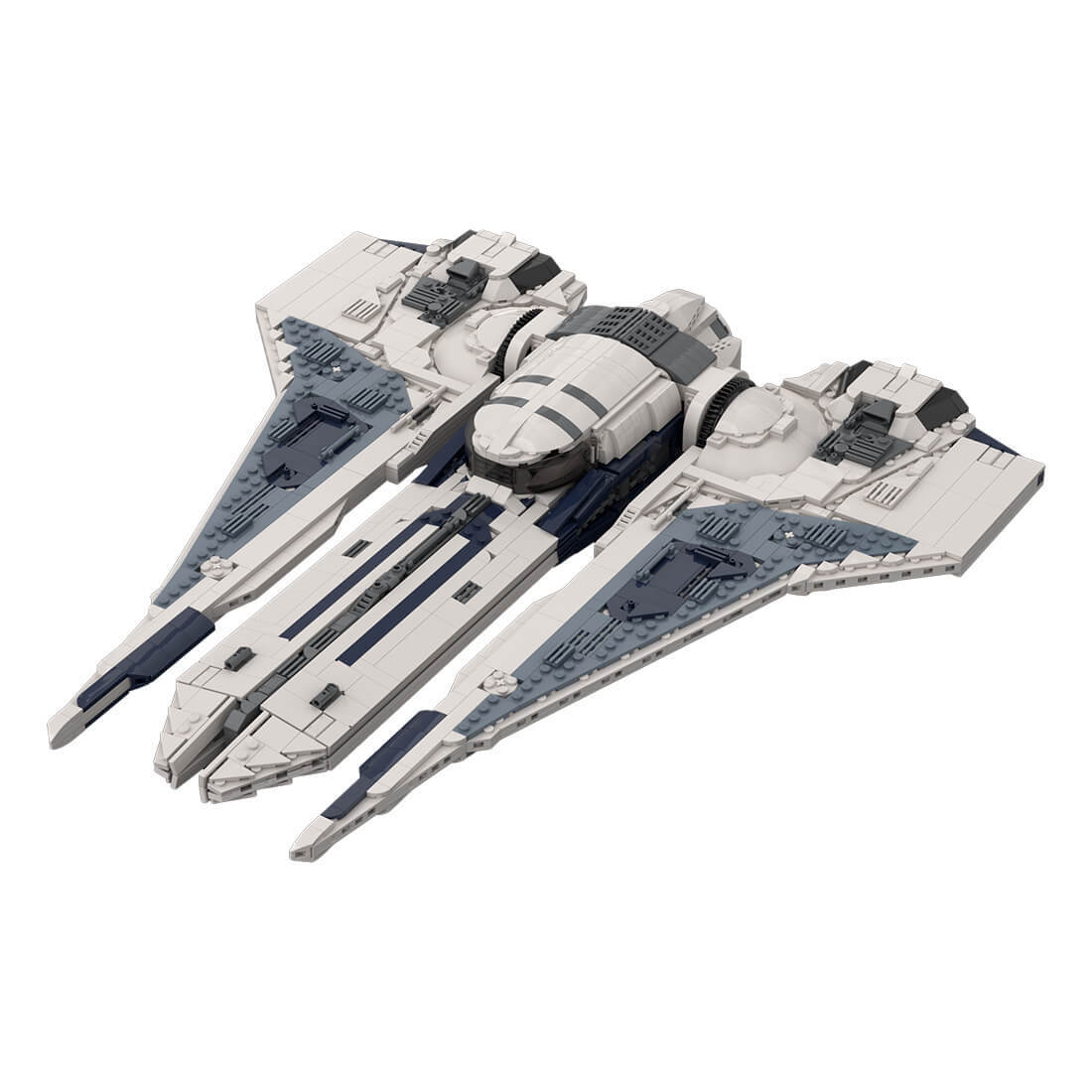 Custom MOC-155027 The Kom'rk-class fighter/transport,  Gauntlet starfighter, a type of starfighter and troop transport (2007PCS)