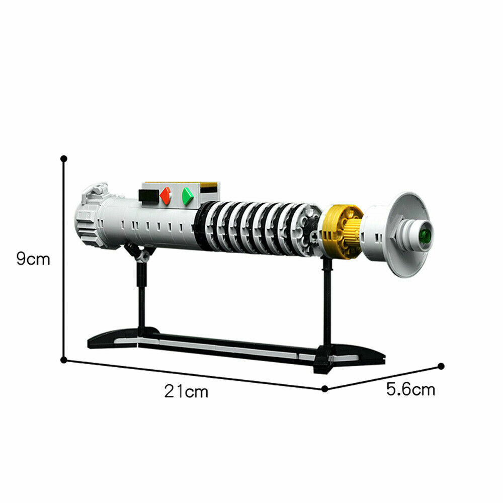 C5307 Custom Green Hero Lightsaber with Display Stand 179 Parts for Collection-ZITIANYOUBUILD