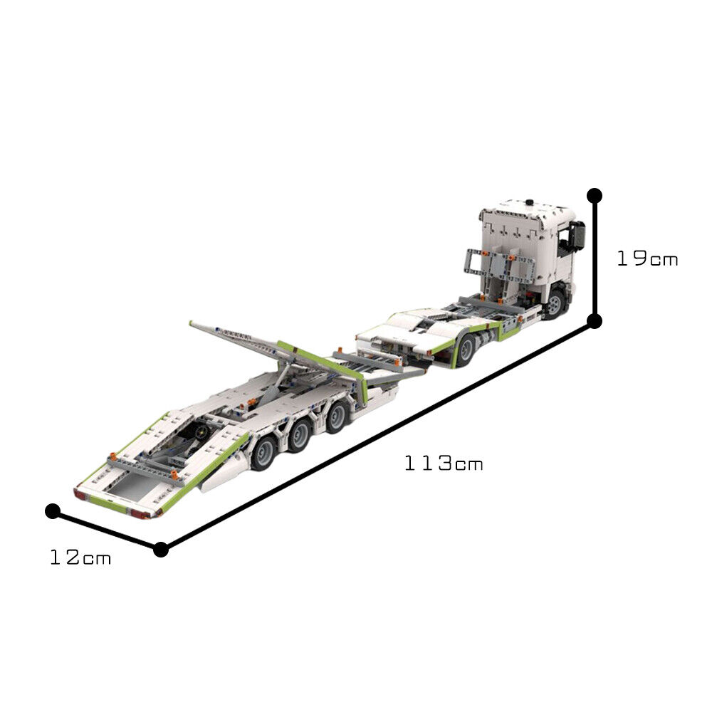 C7465 Truck Transporter Accurate 1.21 Scale Building Toys Set 1389 Parts-ZITIANYOUBUILD