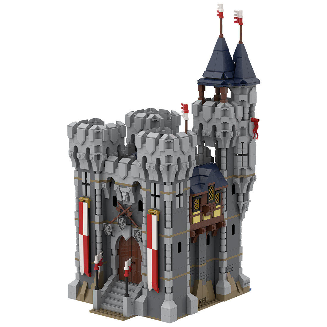 Custom MOC-132314 Falcons Impenetrable Keep Medieval Castle 2155 Pieces