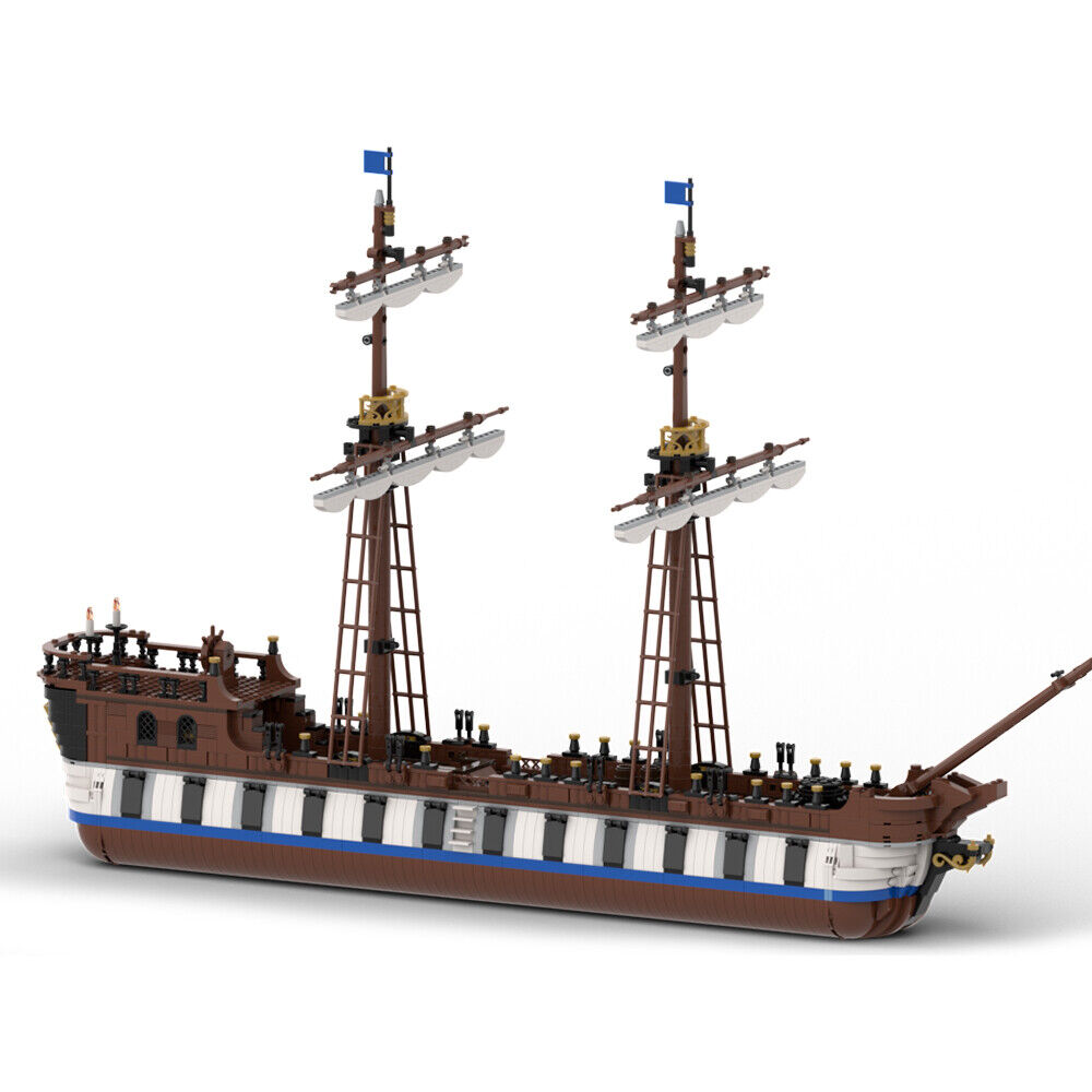 MOC-155721 Armed Merchant Ship Model for Pirates Theme Series 2423 Parts-ZITIANYOUBUILD