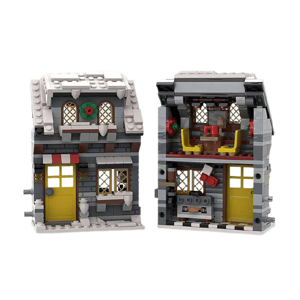 C6135 Three Little Winter Houses 821 Parts for Christmas Gift | for Collection-ZITIANYOUBUILD
