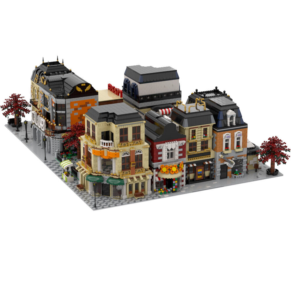 MOC-35965 15-in-1 Modular Neighborhood with House, Urban Areas 25533 Parts-ZITIANYOUBUILD