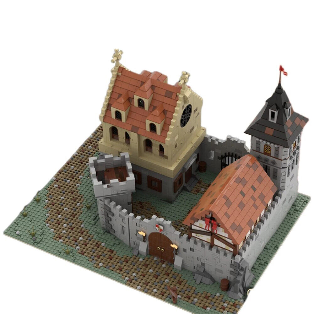 MOC-79165 Medieval Castle 2# Version with Interior Modular Building 4747 Parts-ZITIANYOUBUILD