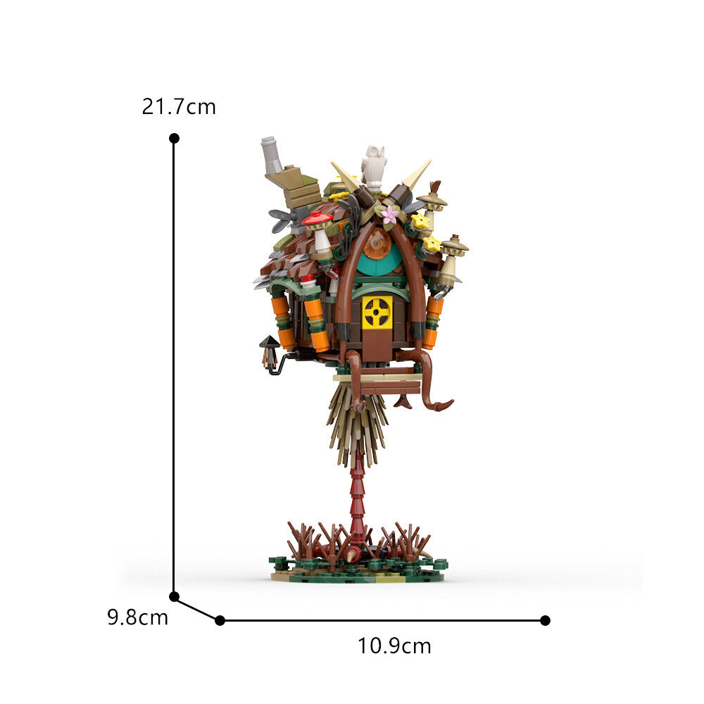 C9243 Enchanted Hut with Chicken Legs 354 Parts for Halloween Creative Toys-ZITIANYOUBUILD