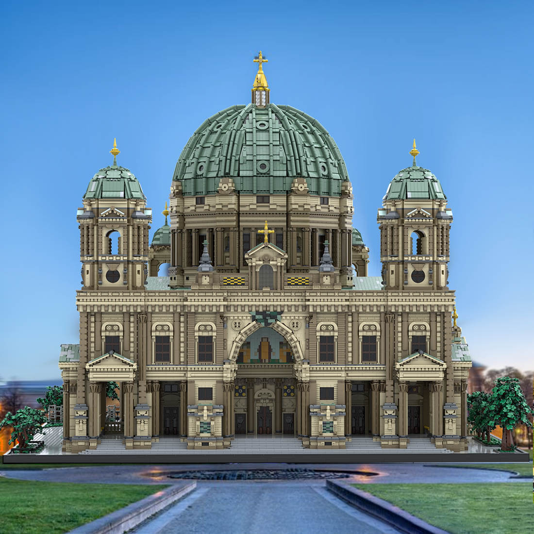 MOC-169060 Berliner Dom Cathedral with 29 Modules Modular Building 71407 Parts-ZITIANYOUBUILD