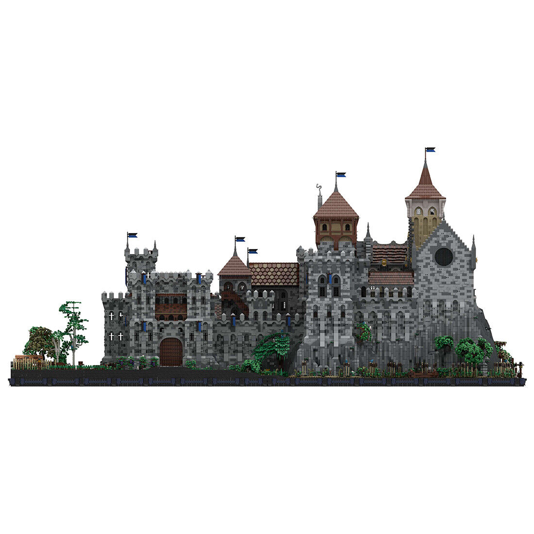 MOC-131299 Huge Medieval Castle with 51 Modules & Interior 112644 Parts-ZITIANYOUBUILD