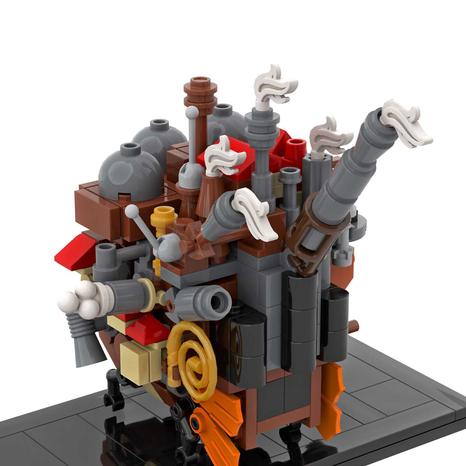 Custom MOC: C7266 Moving Castle Model Set 272 Parts Gift for Christmas-ZITIANYOUBUILD