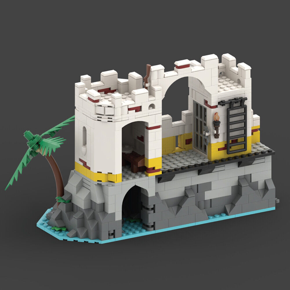 MOC-155822 6259 Remake: Small Jail Cell and Tower for Pirates Theme 726 Parts-ZITIANYOUBUILD