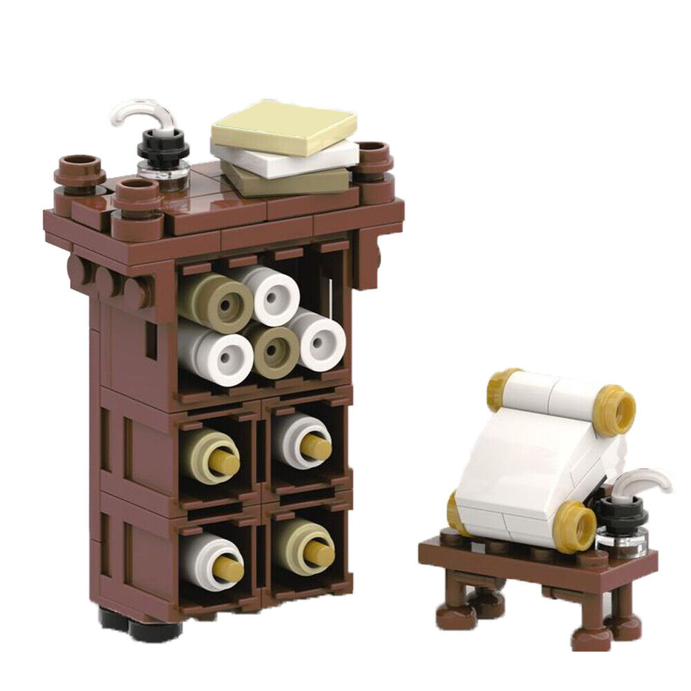 MOC-150261 Parchment Cabinet Model for Medieval Castle Series 88 Parts-ZITIANYOUBUILD