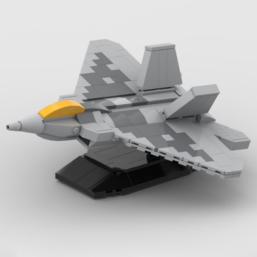 MOC-165900 F-22 Raptor All-weather Stealth Fighter Aircraft with Display Stand-ZITIANYOUBUILD
