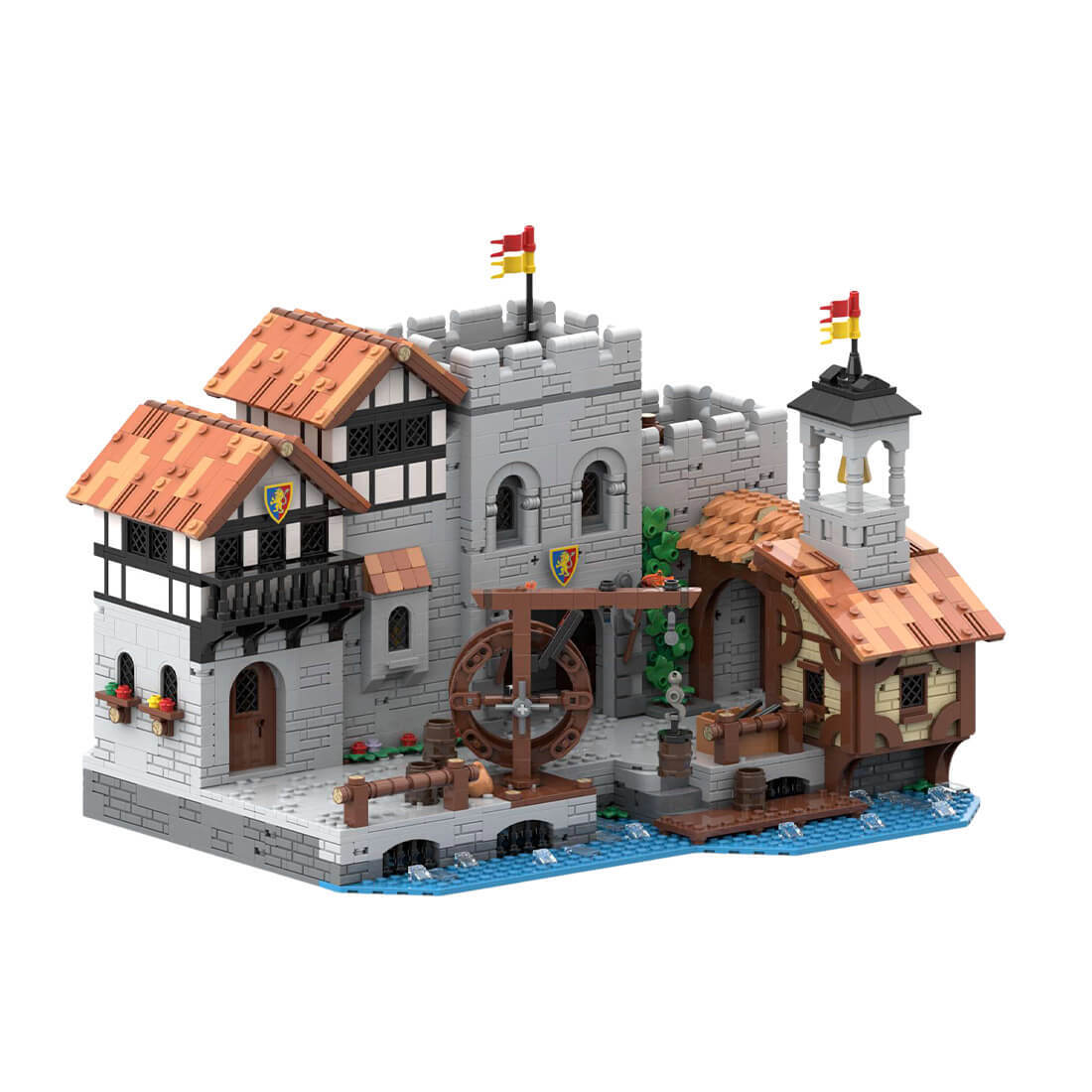 Custom MOC-164496 Lion Knights' Harbor for Set 10305 (3094PCS) Toys Gift