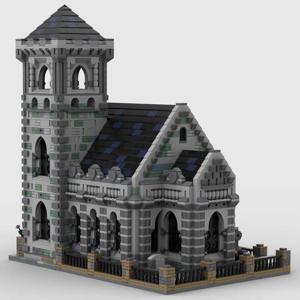 MOC-51927 Old Chapel Model with Detailed Interior Building Toys Set 6227 Parts-ZITIANYOUBUILD