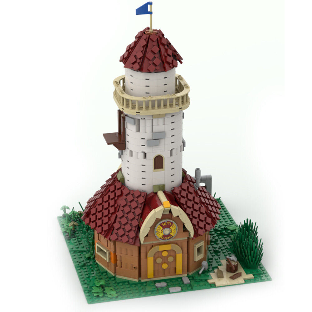 MOC-61121 A Viking-styled Watch-out Tower with Interior & Roof 1519 Parts-ZITIANYOUBUILD