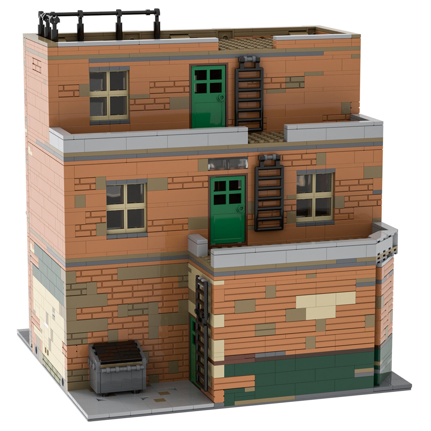 MOC-107637 Modular Pub The Worst Bar with Interior Building Toys Set 2541 Parts-ZITIANYOUBUILD