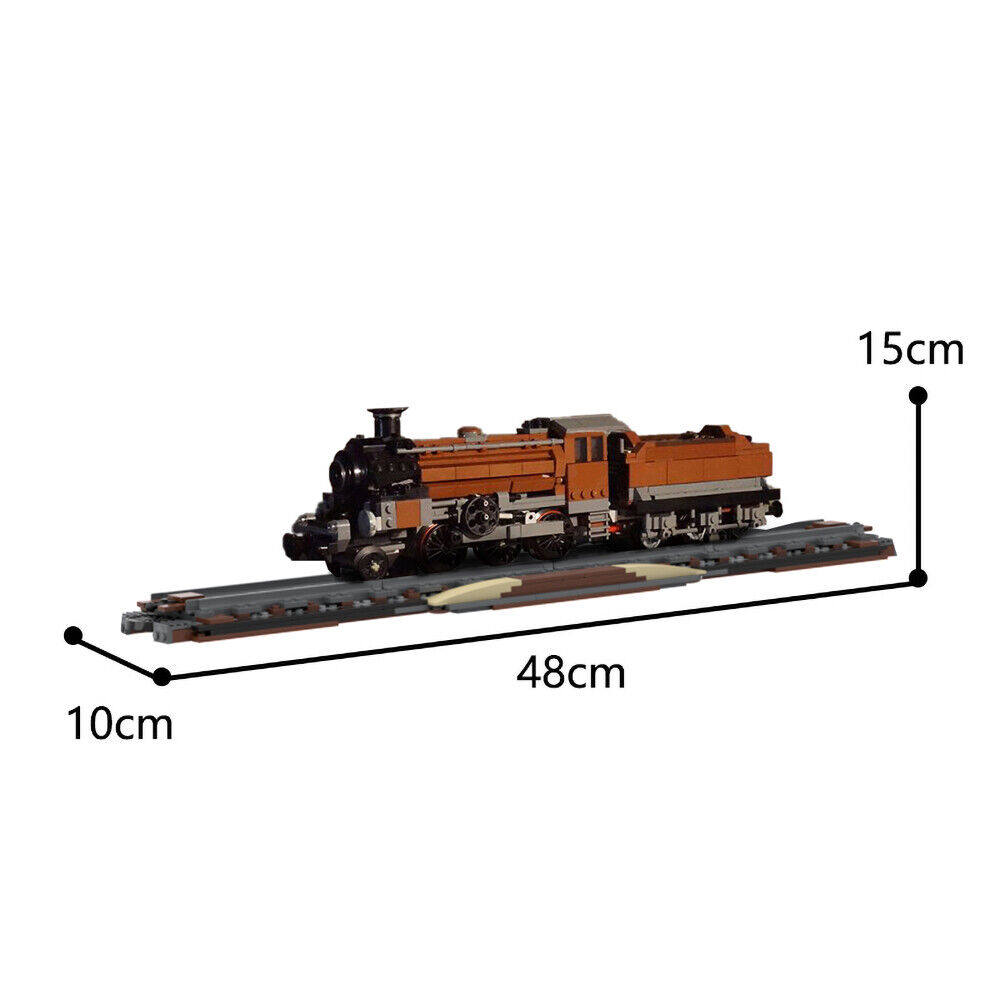 YOUFOY Enigmatic Locomotive Model with Railroad Track Rails 1155 Pieces MOC-ZITIANYOUBUILD