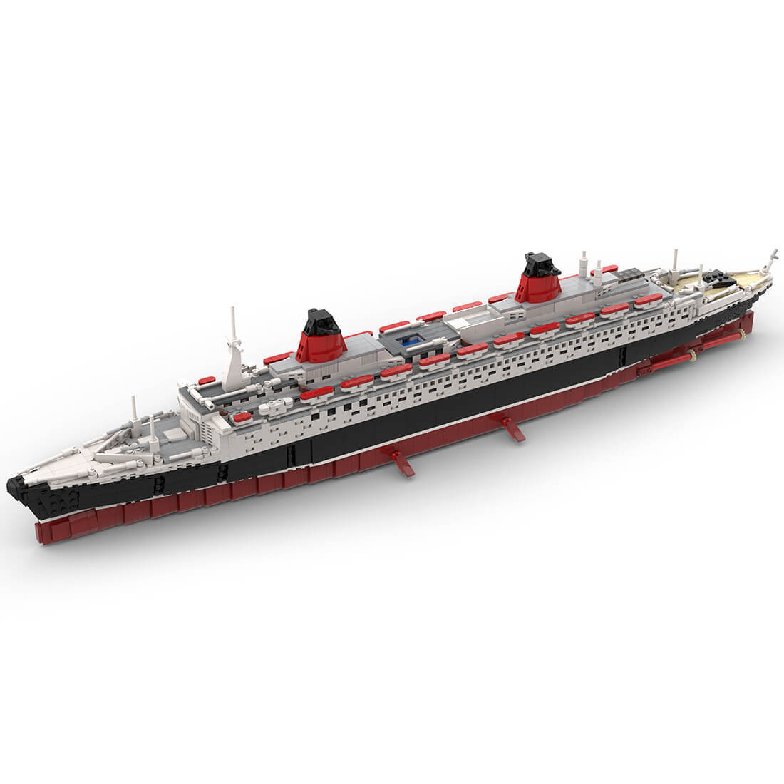 Custom MOC-62291 1/400 Scale SS France was a French passengers ship Fit for SET 10294 2673Pcs