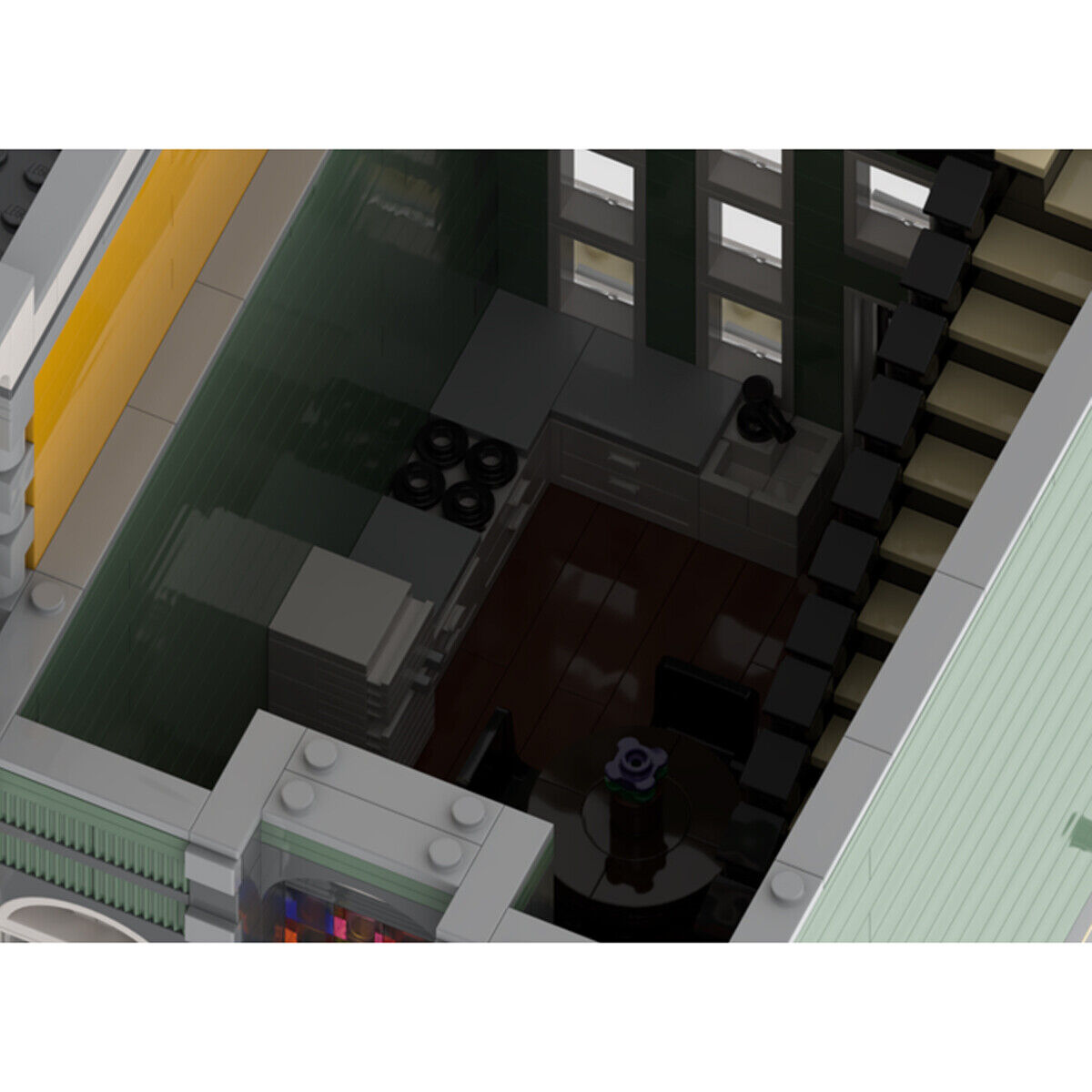 C4311 Modular Home with Interior Building Toys for Collection 2407 Parts-ZITIANYOUBUILD