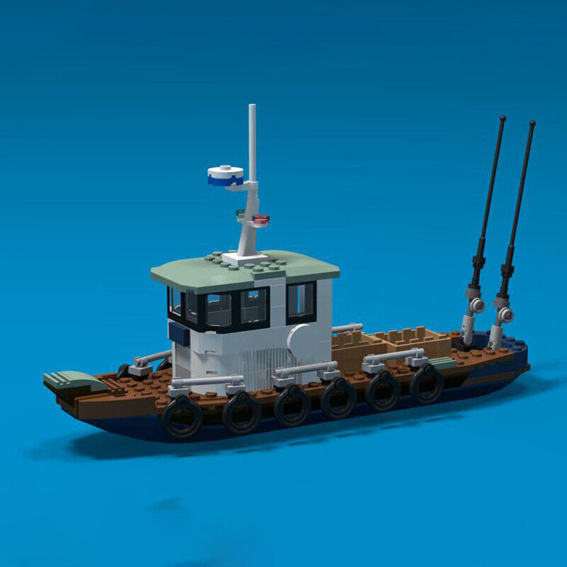 MOC-29137 A Small Fishing Boat Model Buiding Toys Set Creative Play 212 Parts-ZITIANYOUBUILD