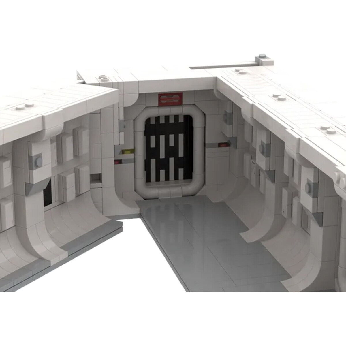 C5109 White Main Corridor with Airlock Doorway from Movie 1087 Parts-ZITIANYOUBUILD