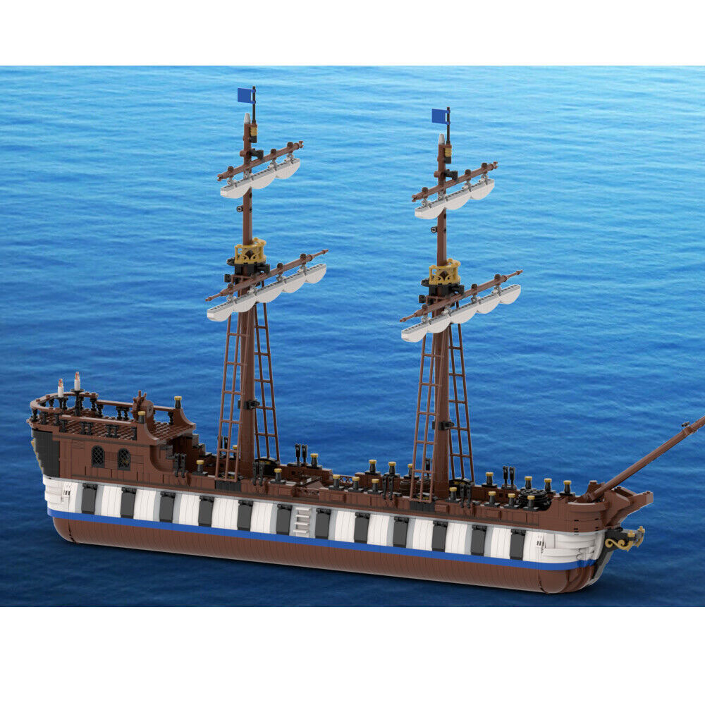MOC-155721 Armed Merchant Ship Model for Pirates Theme Series 2423 Parts-ZITIANYOUBUILD