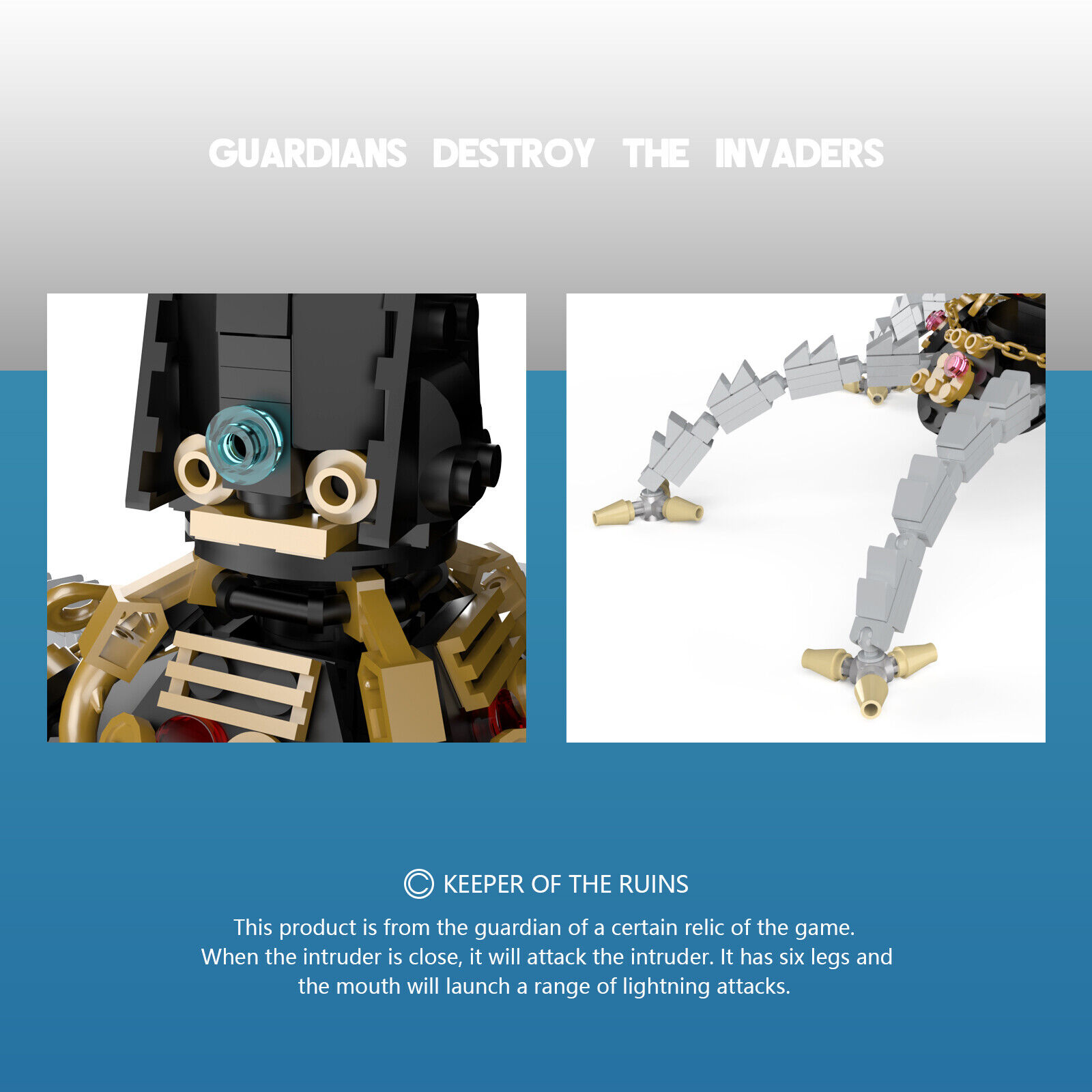 Custom MOC: C7450 Guardian of the Ruins Model 365 Parts Gift for Christmas-ZITIANYOUBUILD