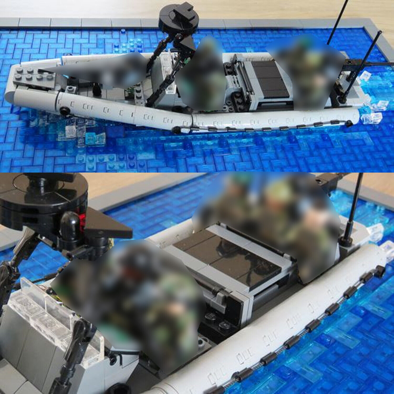 MOC-147311 The 11-meter Naval Special Warfare Rigid Inflatable Boats 501 Parts-ZITIANYOUBUILD