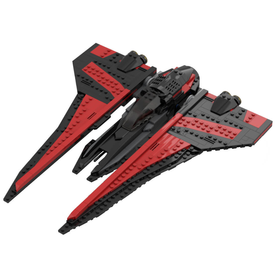 Custom Maul Starfighter Nightbrother MOC-86590 Star War Spaceship Mod 425 Parts-ZITIANYOUBUILD