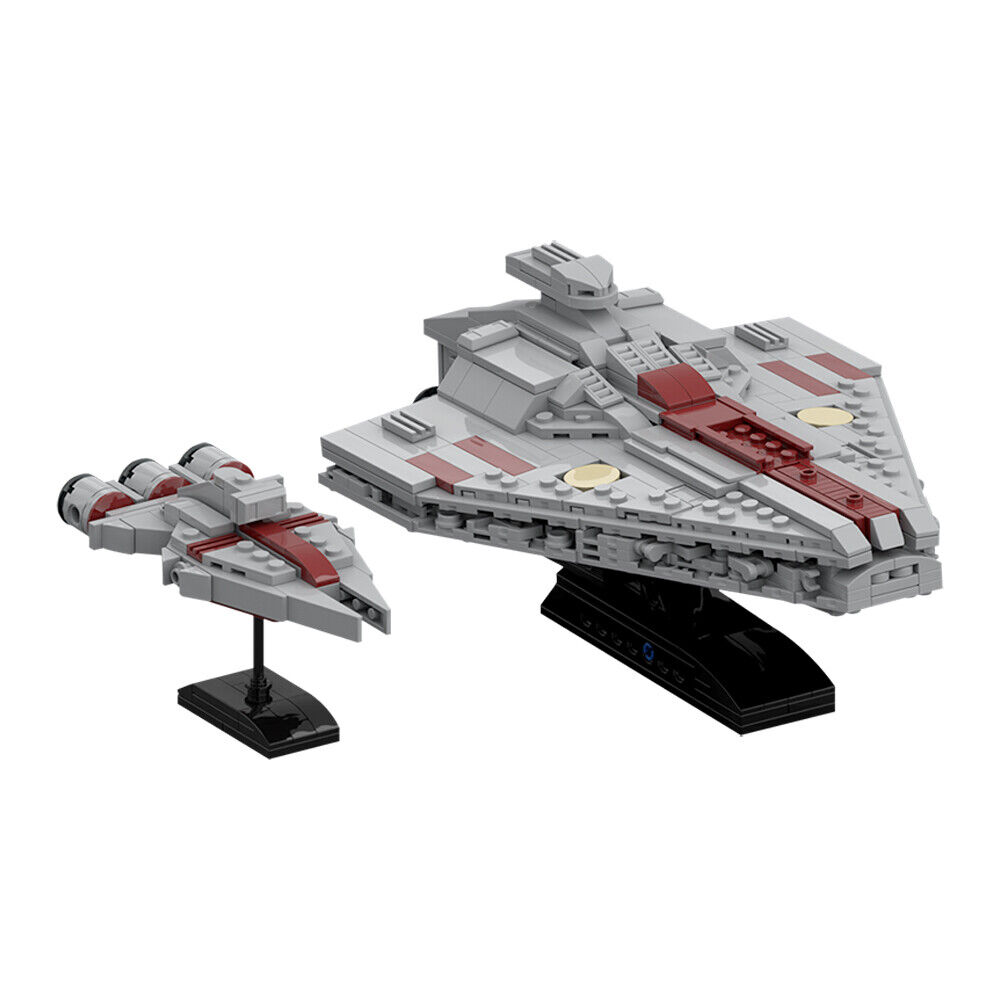 C5611 Assault Ship and Arquitens Light Cruiser with Stand 538 Parts-ZITIANYOUBUILD