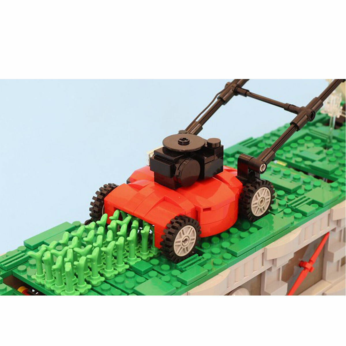 C184 Motorized Lawn Mower Man Kinetic Sculpture with Motors 1462 Parts-ZITIANYOUBUILD