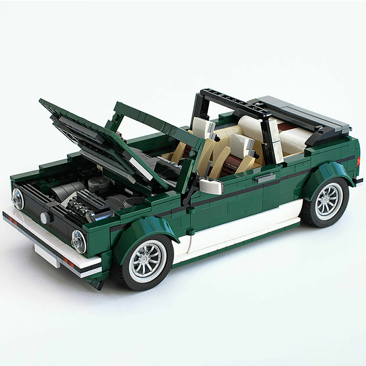 Custom MOC:MOC-26778Cars Model for 10242 Golf MK1 Cabriolet Car Kids Gift-ZITIANYOUBUILD