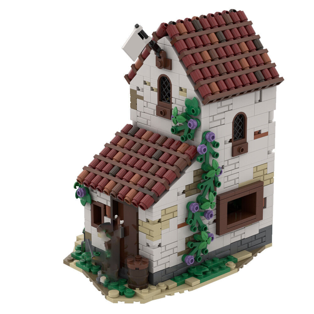 MOC-124049 Soldiers House #1 Minifig Scale with Room Interiors 921 Parts Gift-ZITIANYOUBUILD