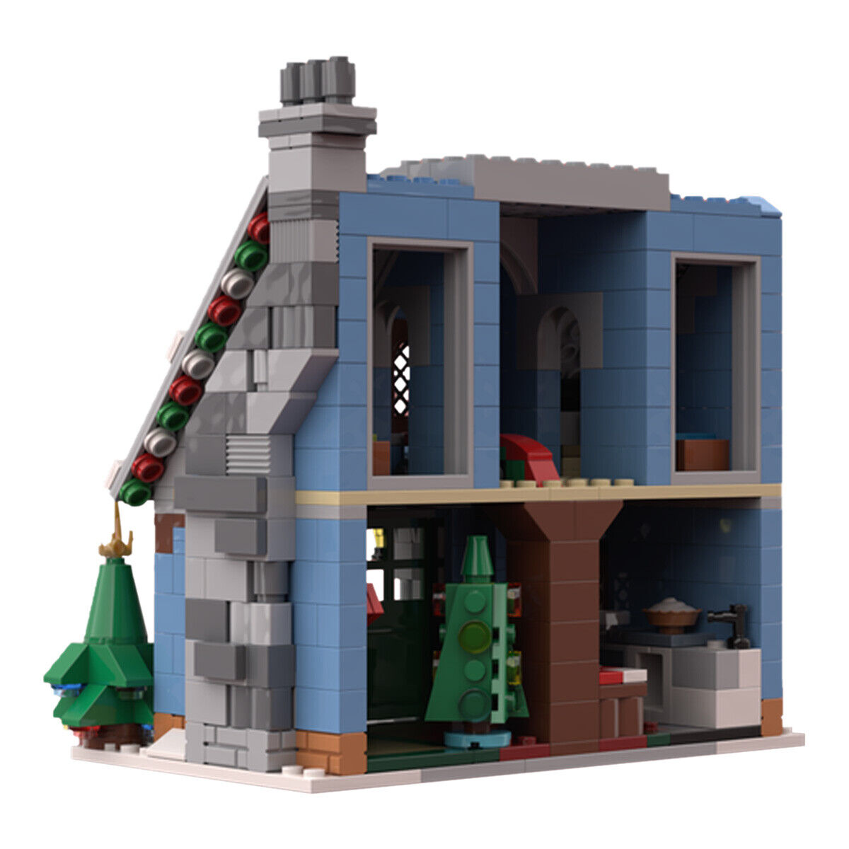 C5087 Winter Village Cottage for Christmas Building Toys Set 594 Parts-ZITIANYOUBUILD
