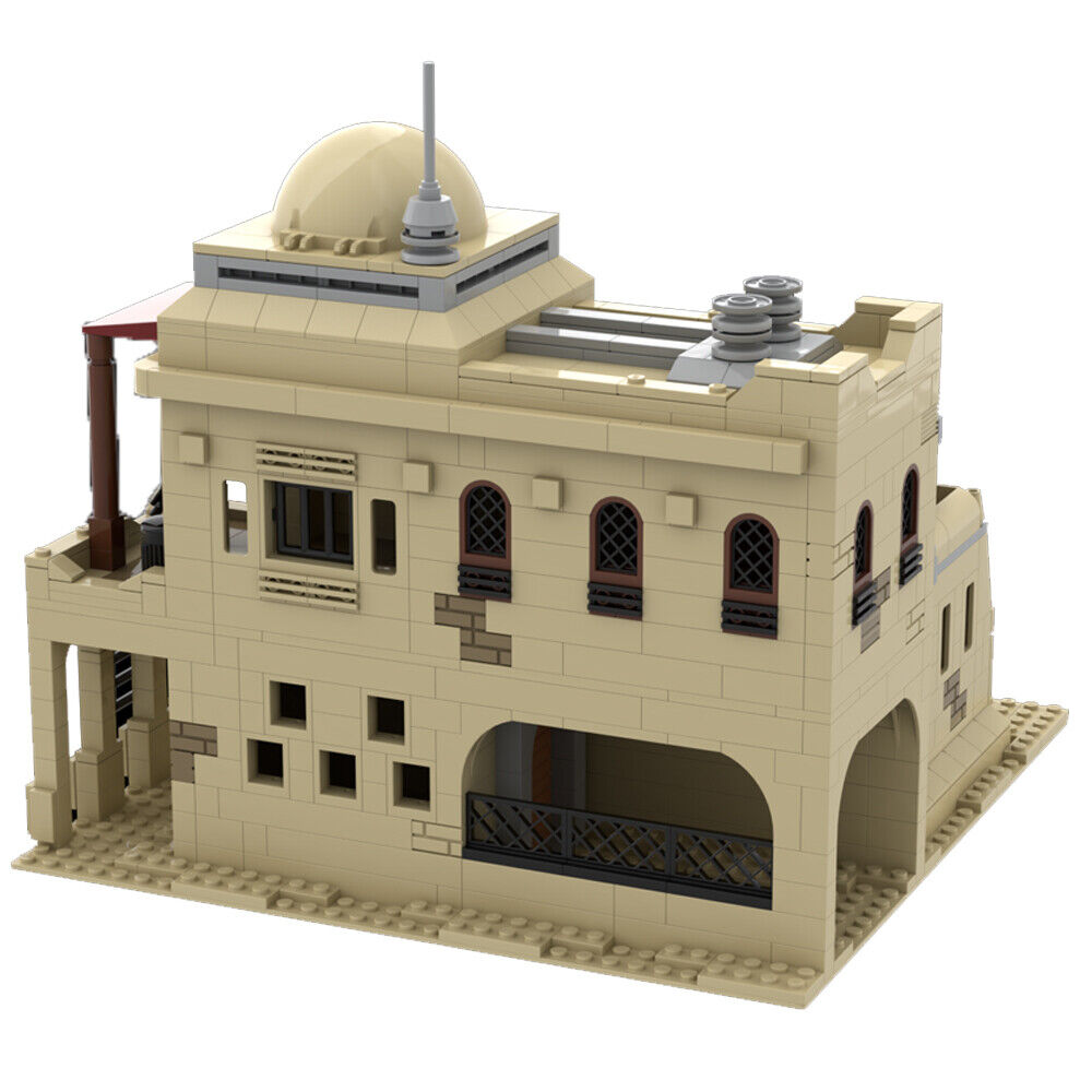 MOC-123093 Tatooine Mos Eisley Villa Minifig Scale Building Toys Set 1207 Parts-ZITIANYOUBUILD