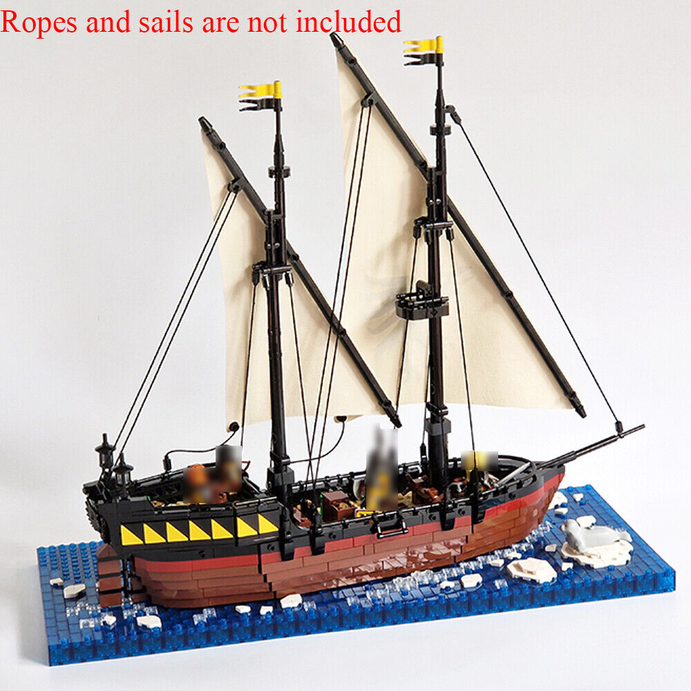 MOC-150662 Medieval Ship Model for Pirates Theme Series 1380 Parts-ZITIANYOUBUILD