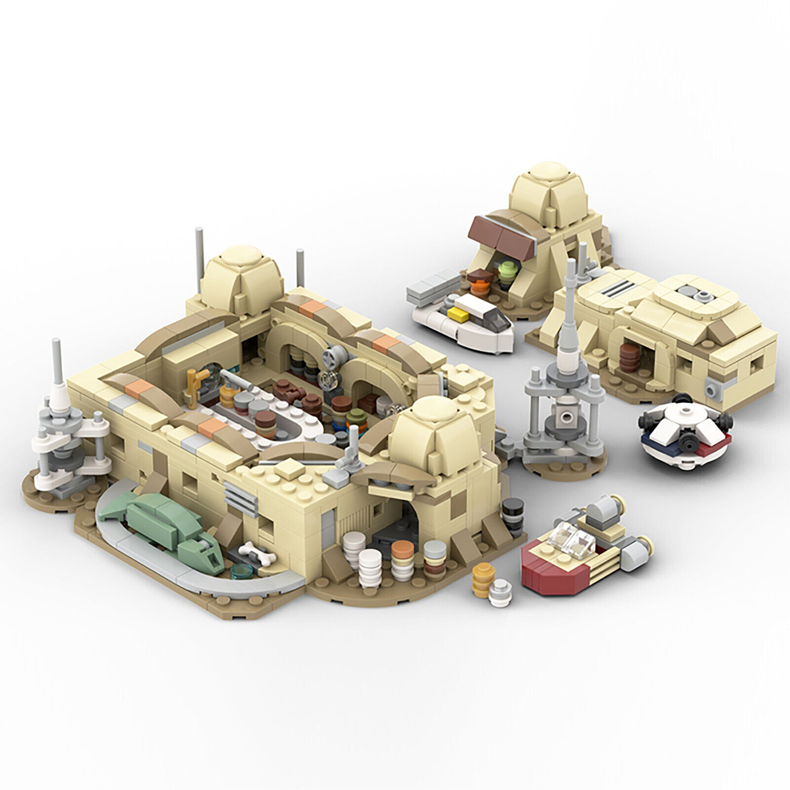 C5472 Dimly-lit Tavern / Bar Micro Version Building Toys Set 865 Parts-ZITIANYOUBUILD