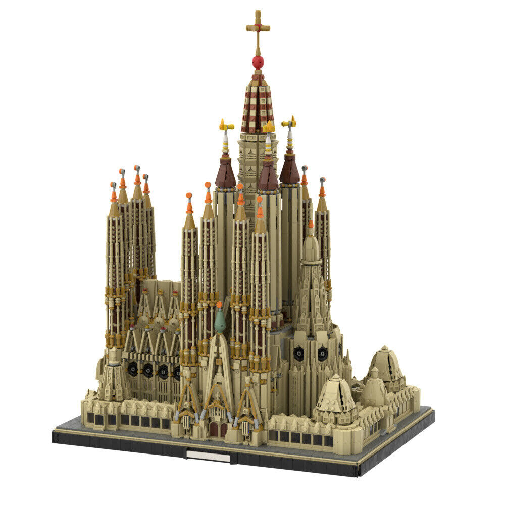 Custom MOC: C6984 Sagrada Familia Cathedral 10055 Parts Modular Building-ZITIANYOUBUILD