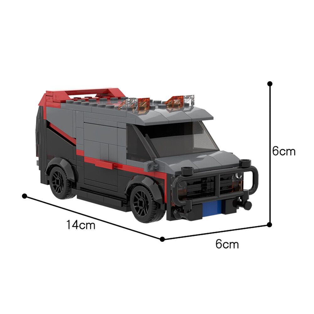 C5297 Small Truck Van Model with Cockpit 241 Parts from Comedy Movie-ZITIANYOUBUILD